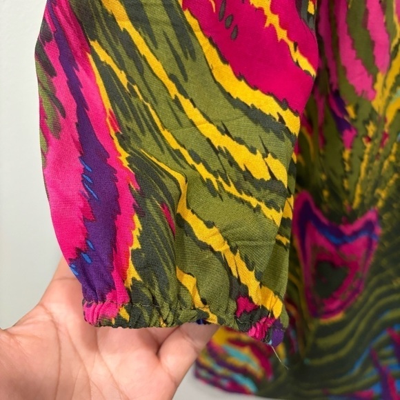 Trina Turk Peacock Print Silk Blend Mini Dress Women’s Size 8 - Picture 6 of 12